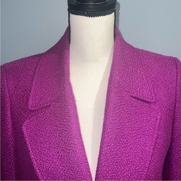 Annie Klein- Magenta blazer jacket - Picture 2 of 8